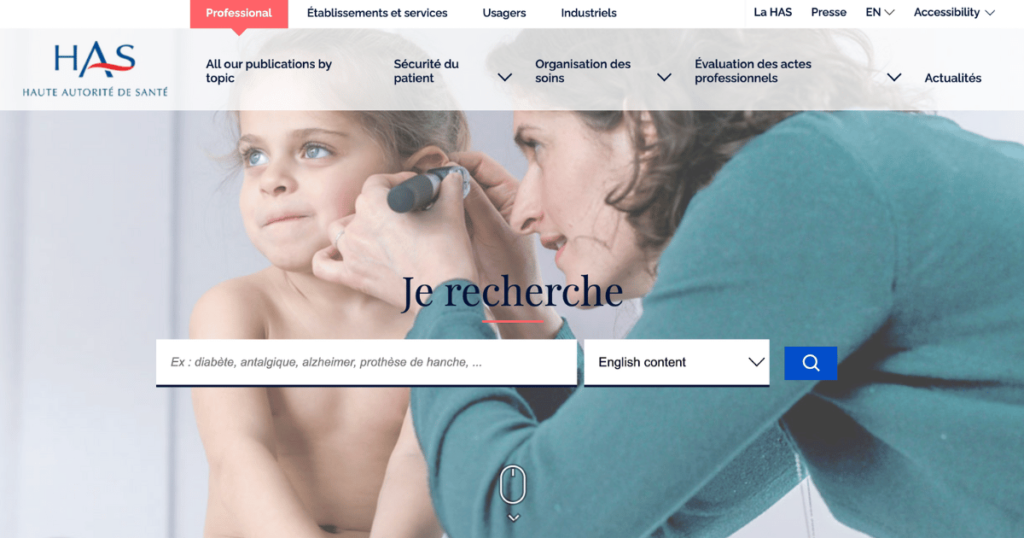 Site internet de la HAS